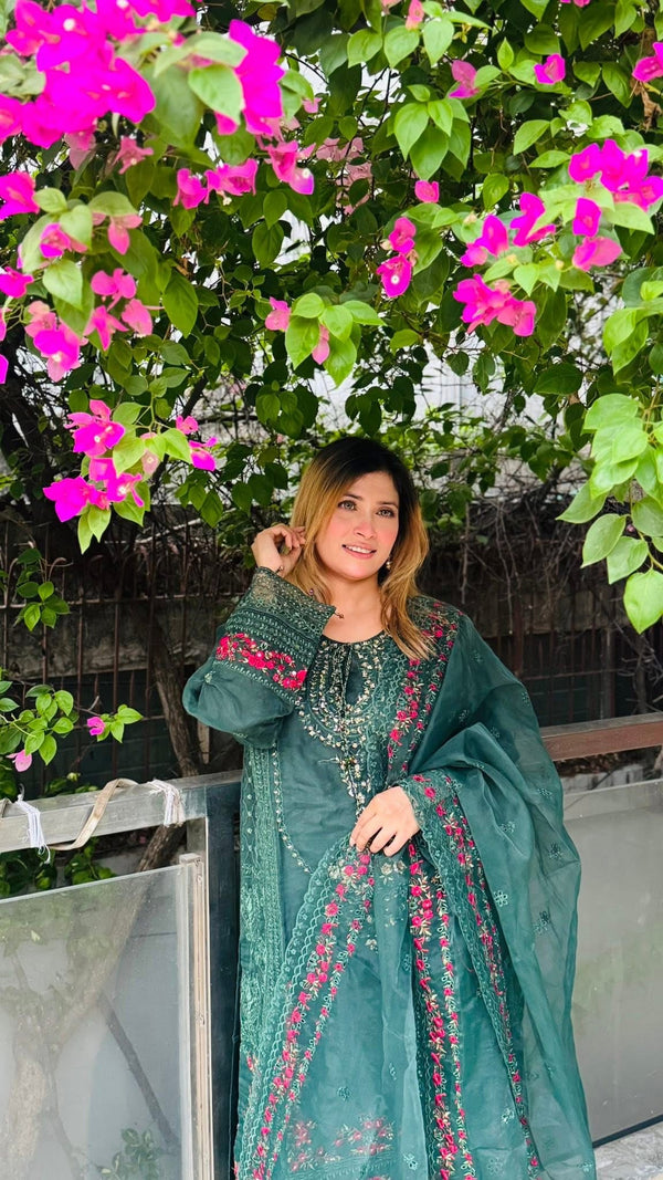 SB - Organza 3pc- Green