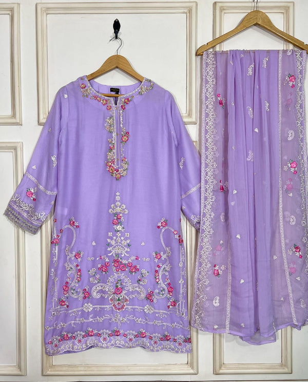 Aghanoor inspired 3pc-purple