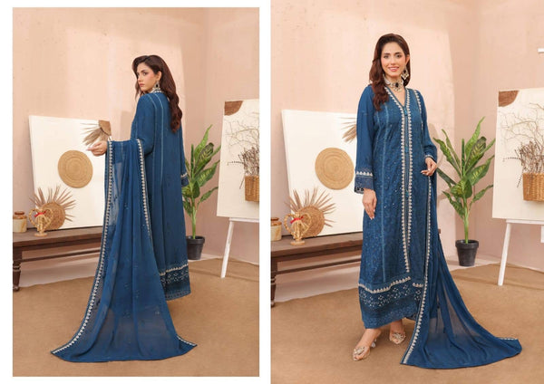 Aghanoor inspired chiffon Gown/Maxi