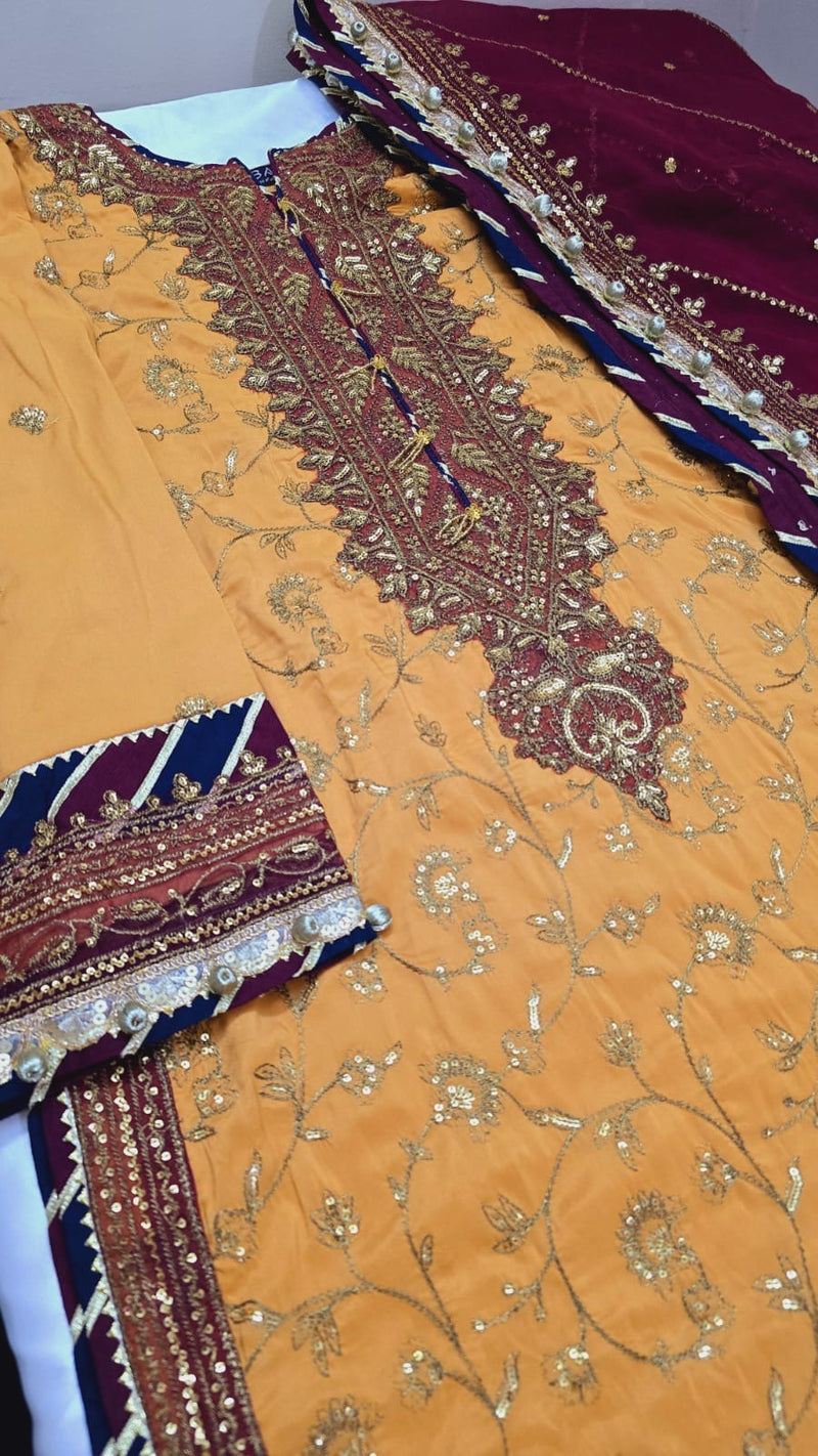 Asim Jofa Festive Luxury - Yellow
