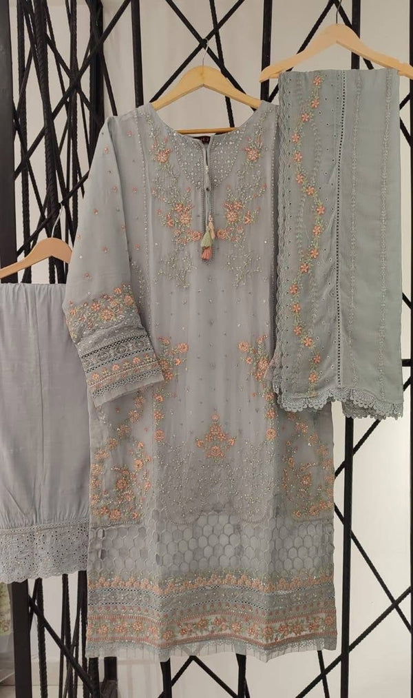 HZ - Fasaane chiffon -Bluish