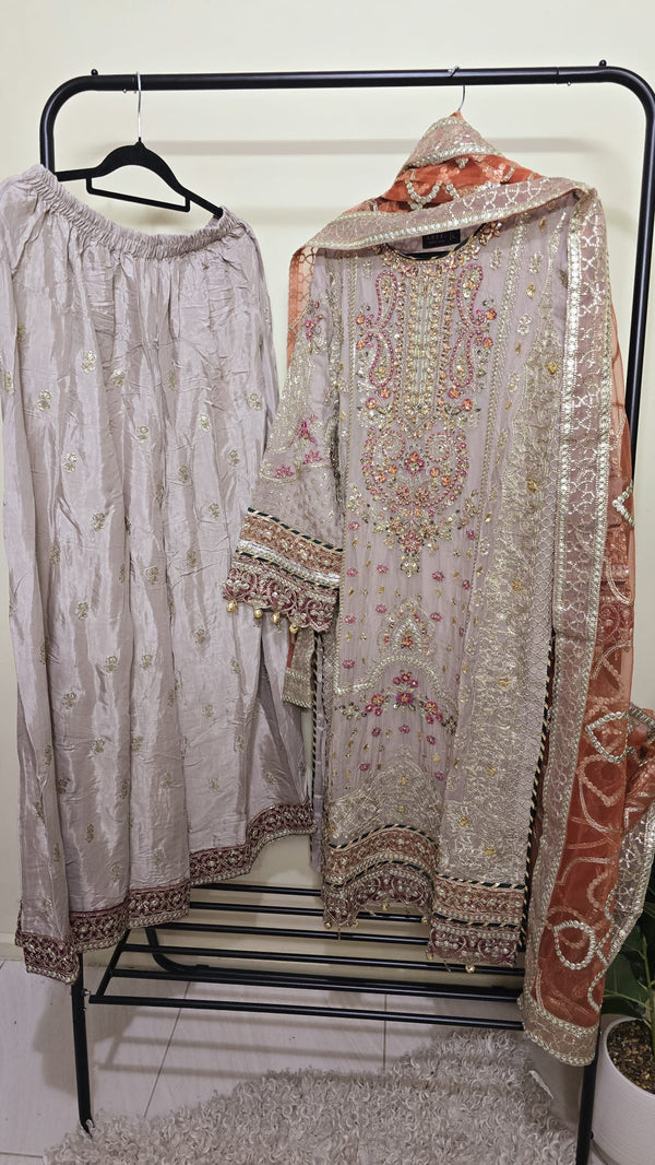 Luxury pakistani party wear formal-chiffon 3pc