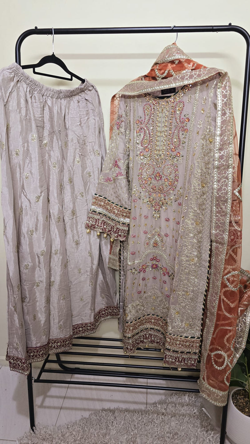 Luxury pakistani party wear formal-chiffon 3pc