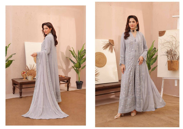 Aghanoor inspired chiffon Gown/Maxi