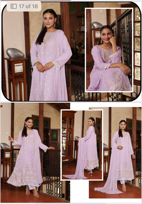 Aghanoor inspired chiffon Gown/Maxi
