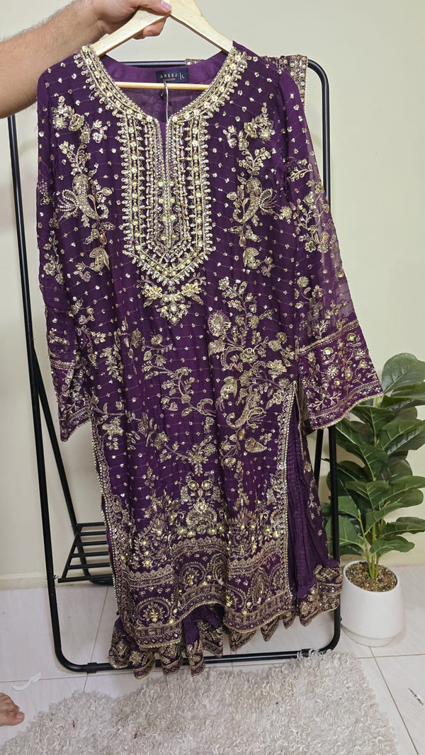 Luxury pakistani party wear formal-chiffon 3pc