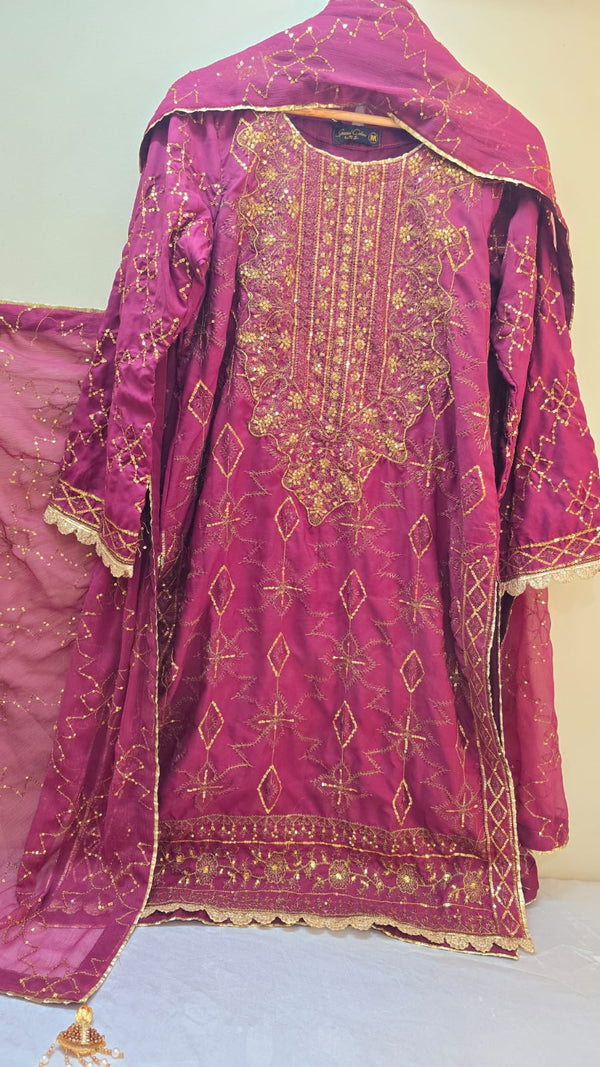 Asim jofa- silk 3 piece