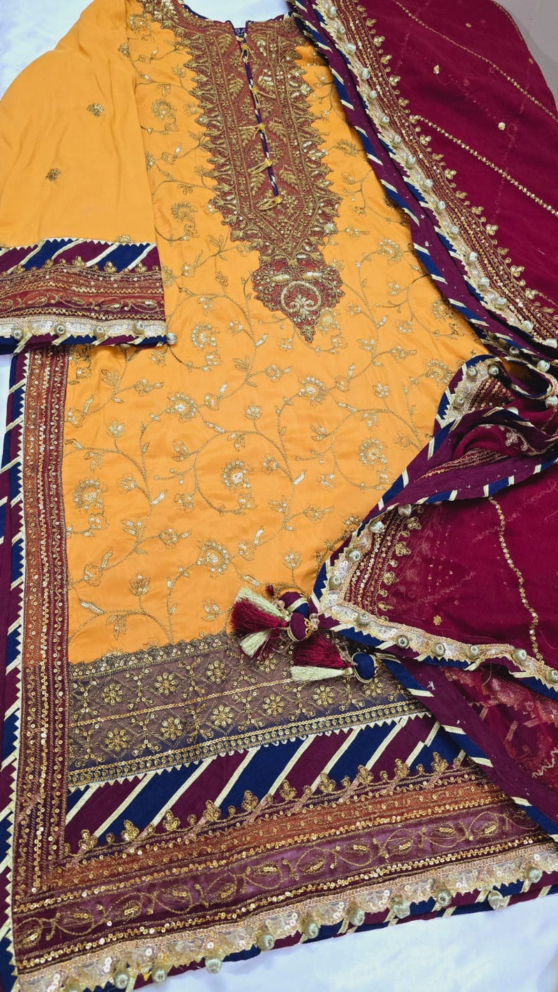 Asim Jofa Festive Luxury - Yellow