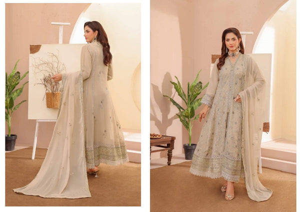 Aghanoor inspired chiffon Gown/Maxi