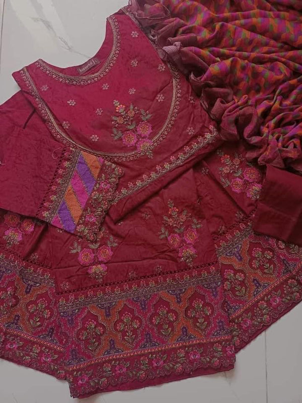 Binsaeed luxury festive frocks 3pc