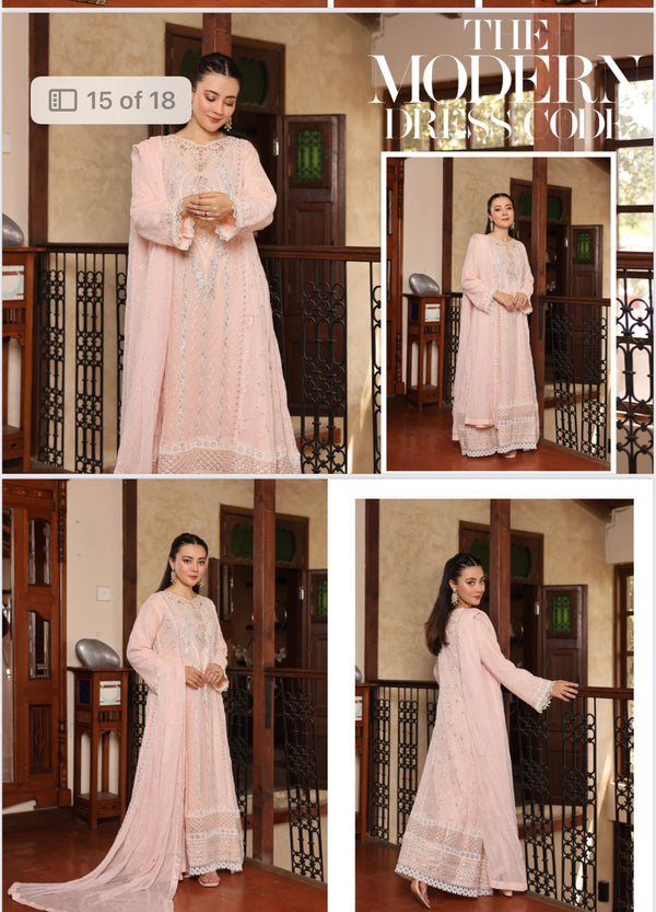 Aghanoor inspired chiffon Gown/Maxi