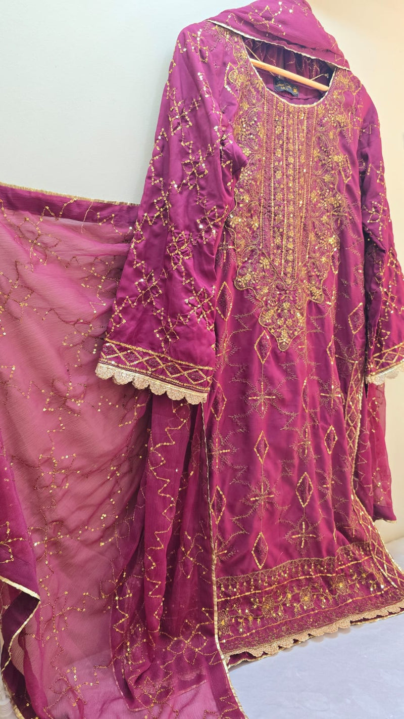 Asim jofa- silk 3 piece