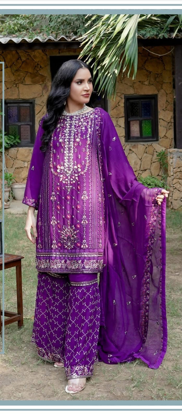 AN-Chiffon gharara collection