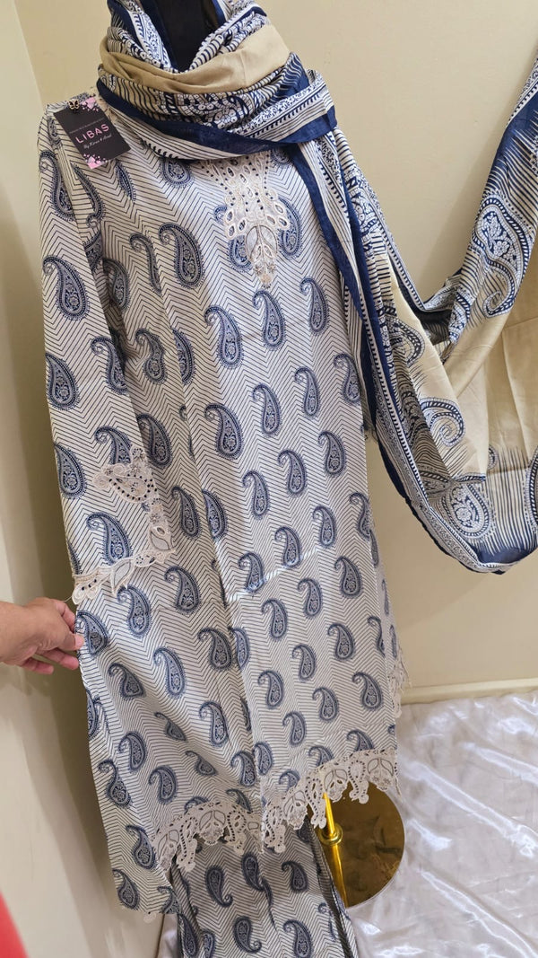 Binsaeed Summer embroidered suit-frock