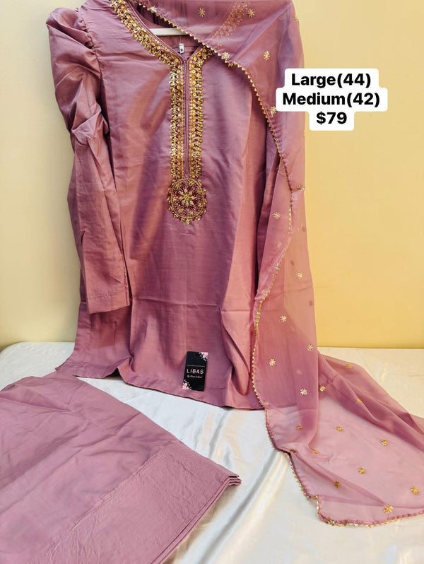 Farshi shalwar suit - light purple  - 01