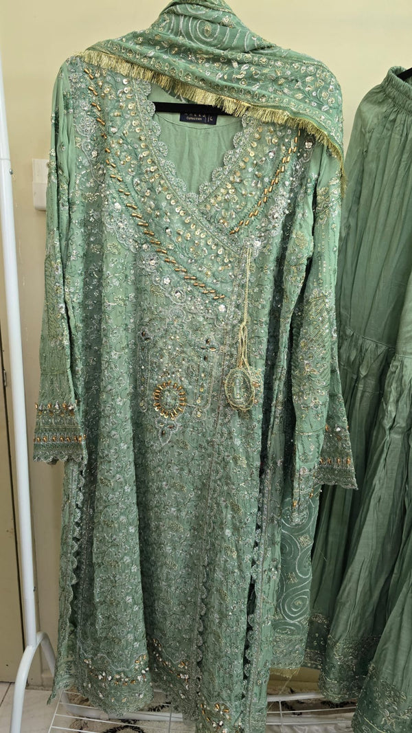 Luxury party wear formal chiffon 3pc