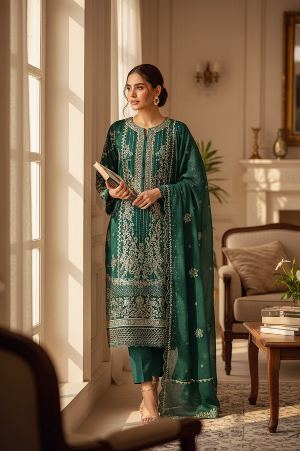 SB - chiffon suit 3pc