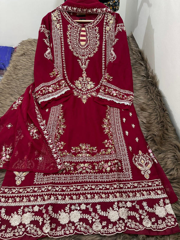 AN-Chiffon 3pc-Red