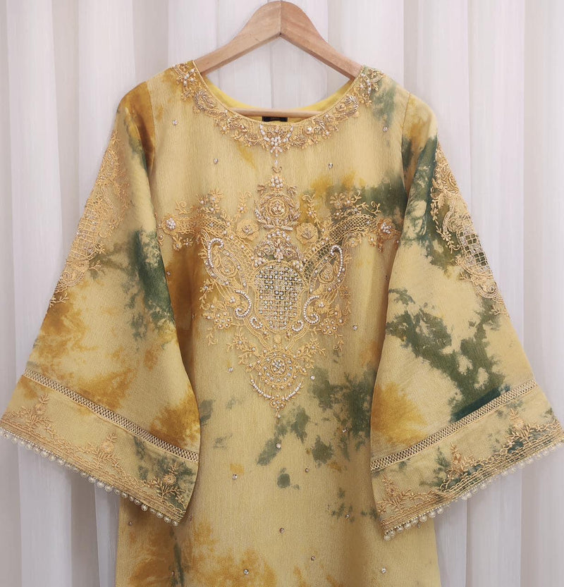 Aghanoor inspired 3pc- yellow