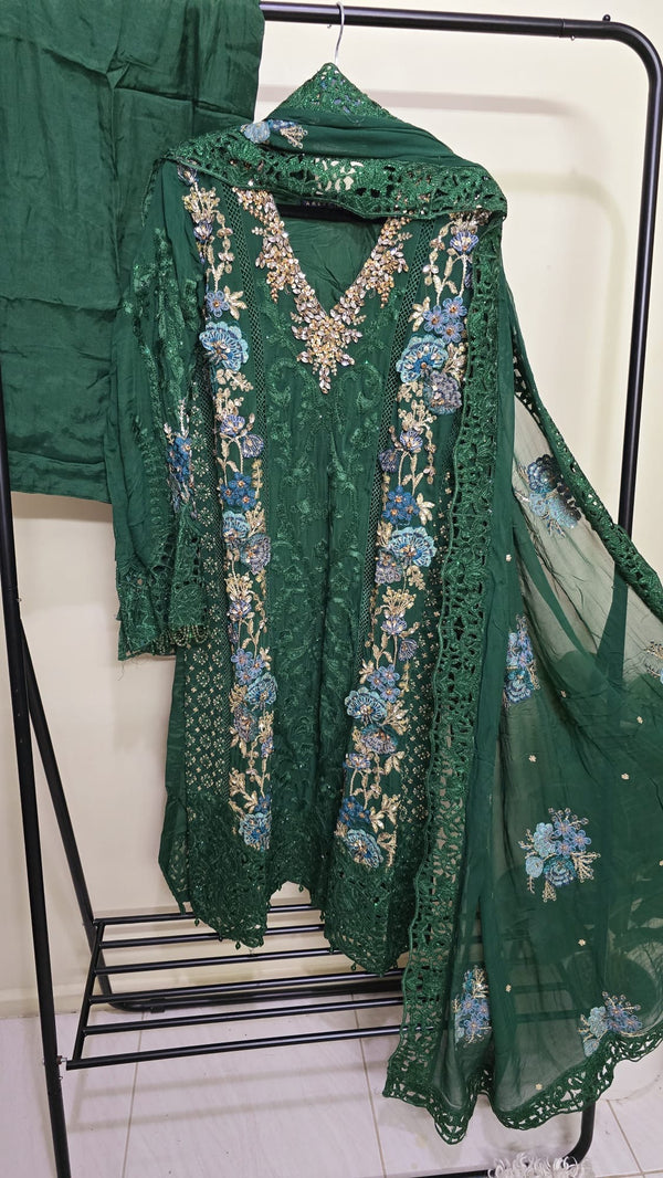 Luxury pakistani party wear formal-chiffon 3pc