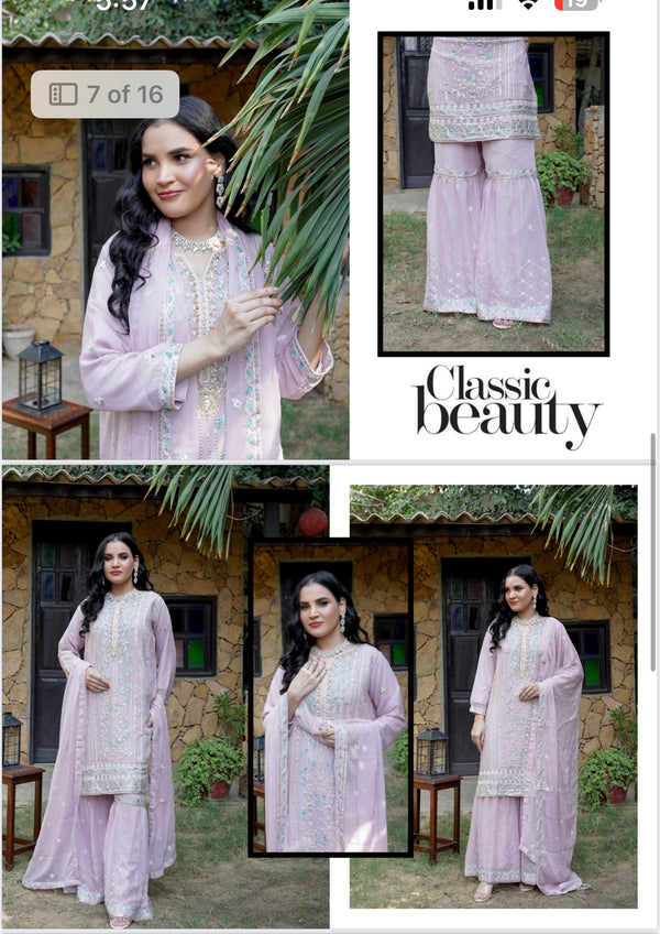 AN-Chiffon gharara collection