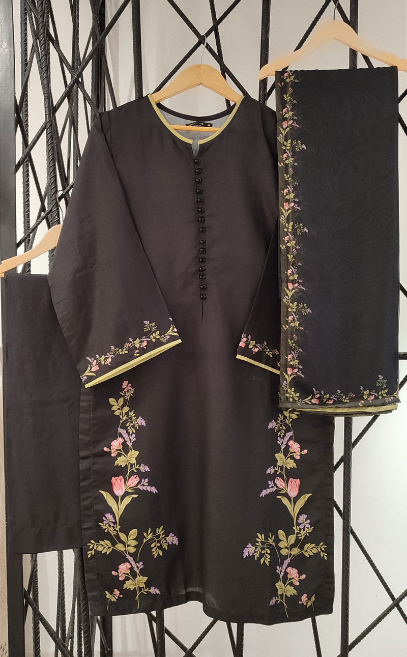 Gul E Jana - Casual Lite - Noir garden