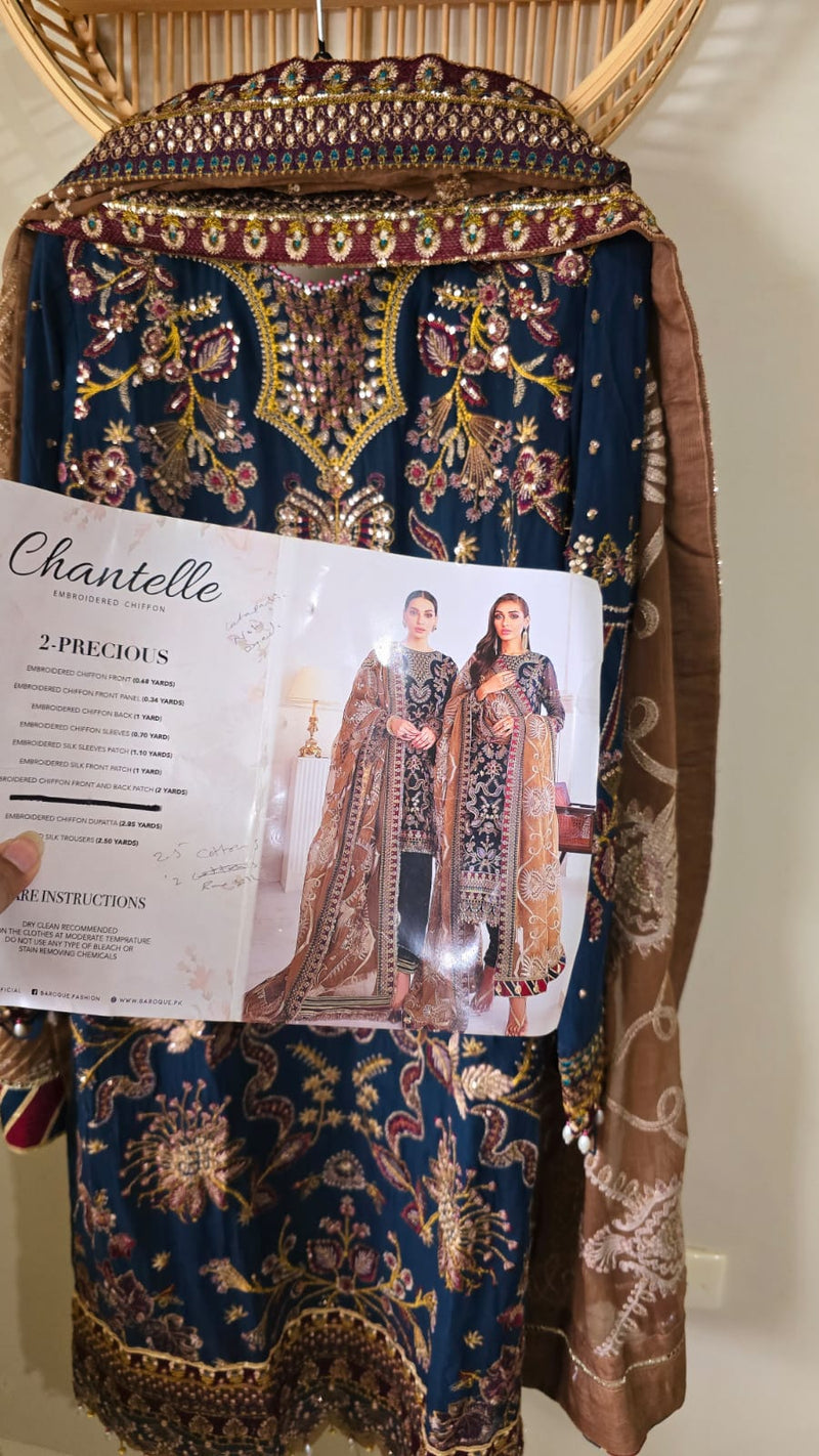 Baroque Stitched CHANTELLE Chiffon Collection