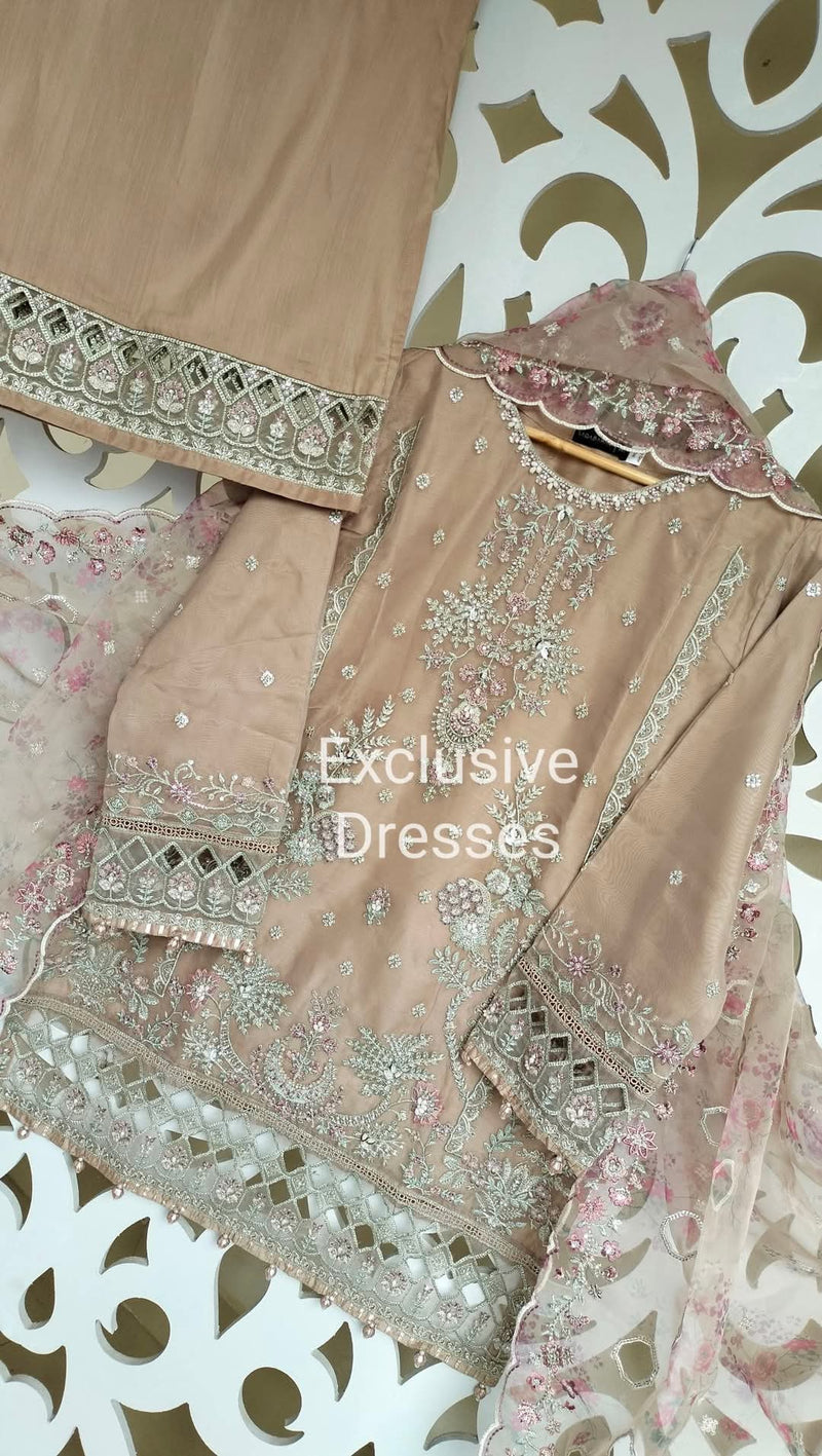 SB - Mahpara Organza Formal - beige