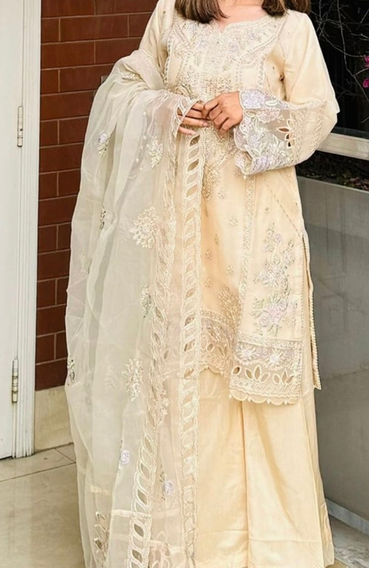 SB - Mahpara Organza Formal - cream