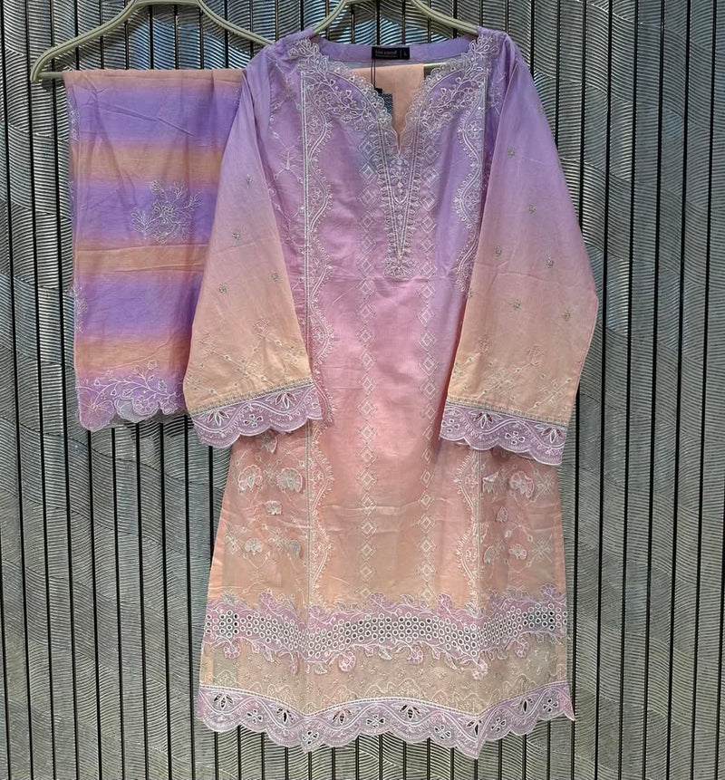 Tie dye summer 3 piece -  peach pink