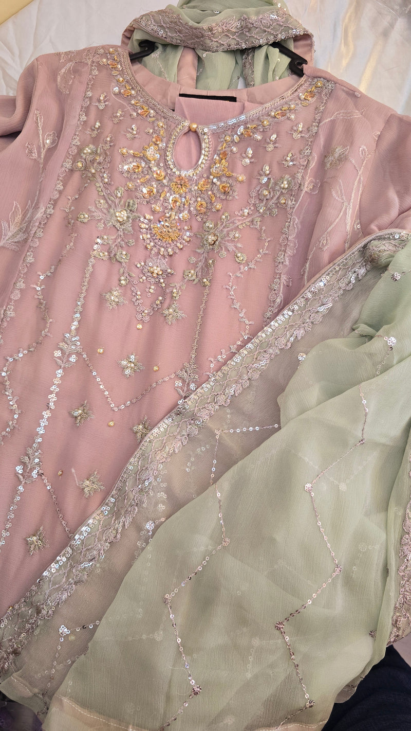 AN-Chiffon 3pc- mauve