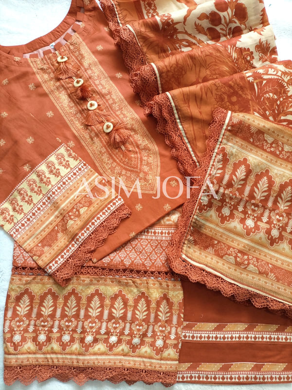 AsimJofa Summer prints- Brown