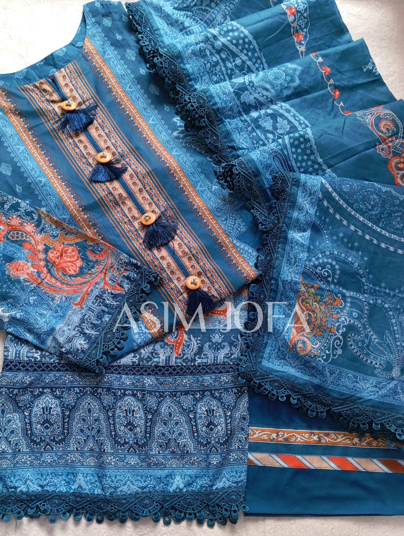 AsimJofa Summer prints- Blue