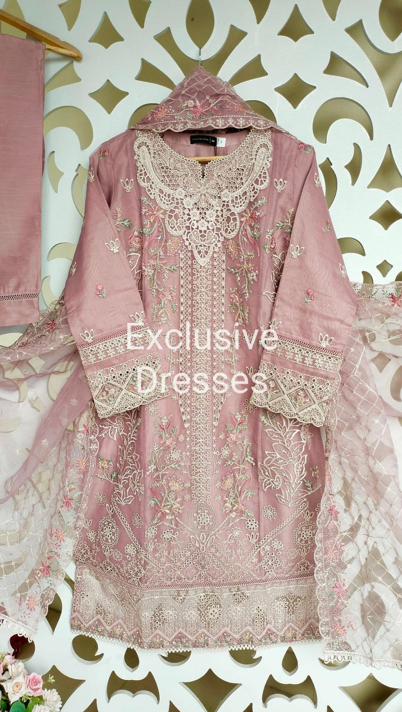 SB - Mahpara Organza Formal - Pink