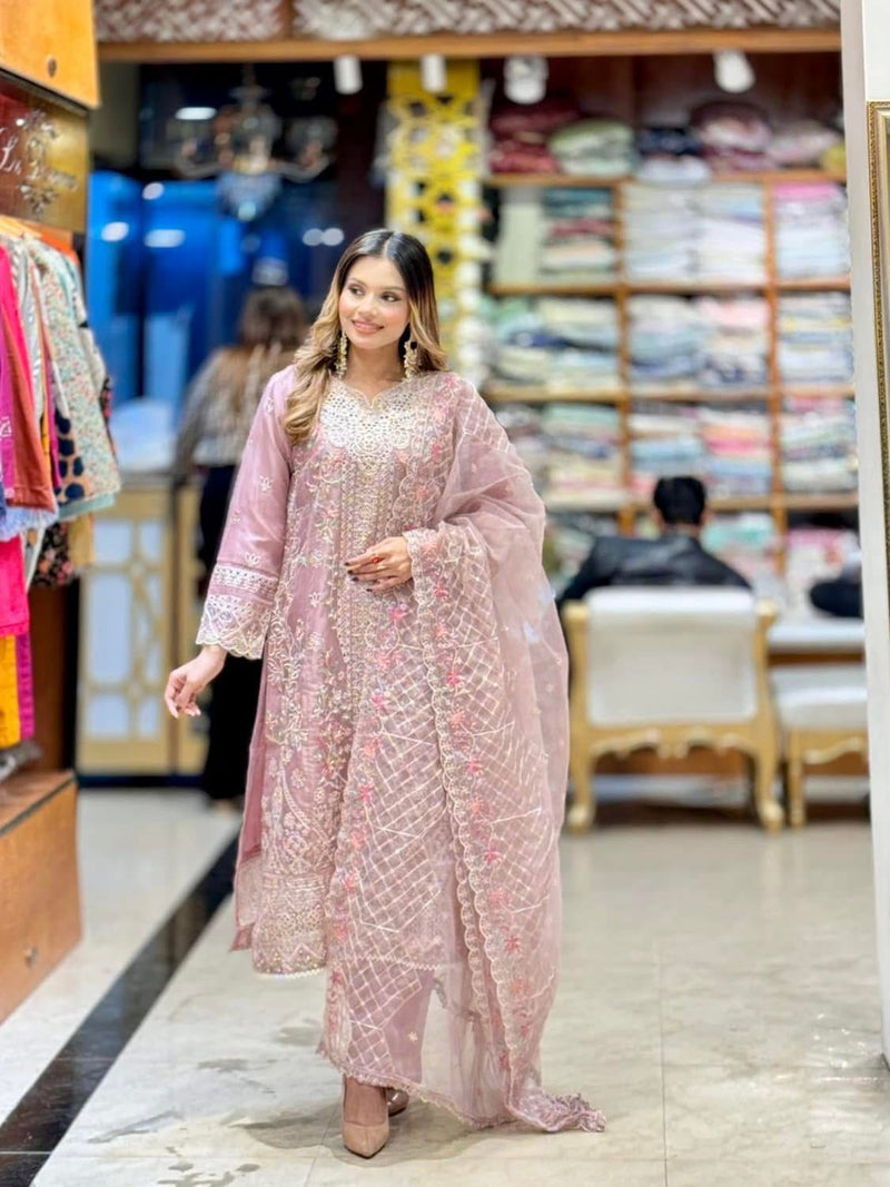 SB - Mahpara Organza Formal - Pink
