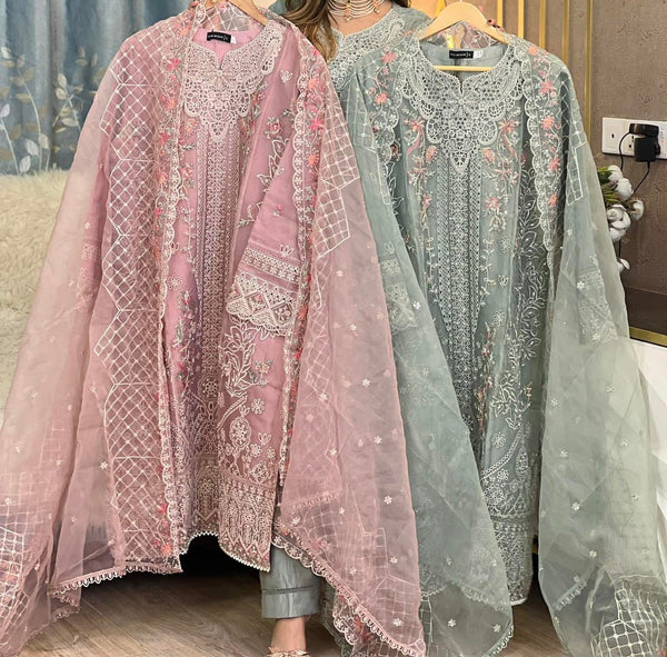 SB - Mahpara Organza Formal - Pink