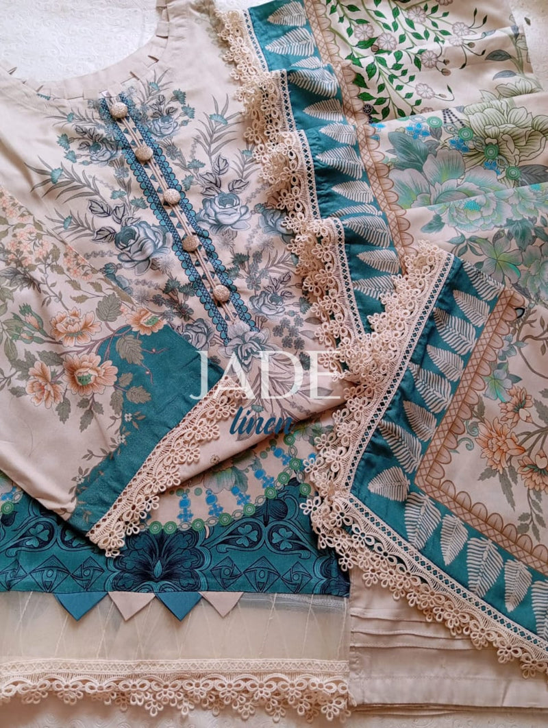 Jade - winter linen - 3 piece- Fawn