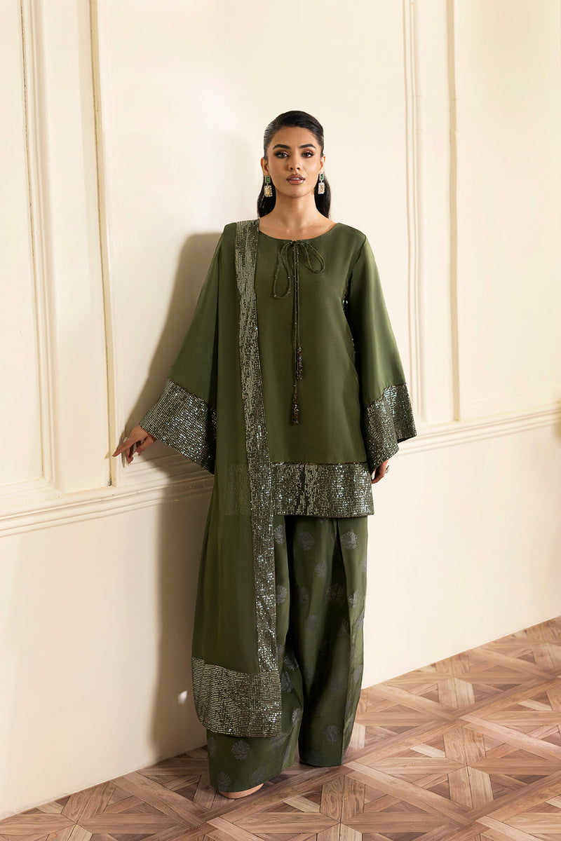 Farshi shalwar suit - vanya  - green