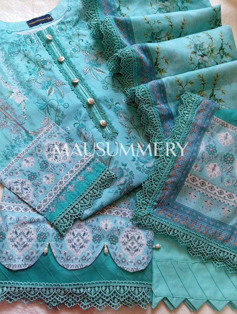 Mausammery - Summer Lawn - L. green - 3 piece
