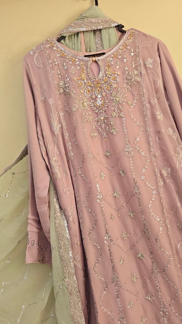 AN-Chiffon 3pc- mauve