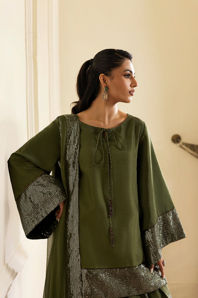 Farshi shalwar suit - vanya  - green