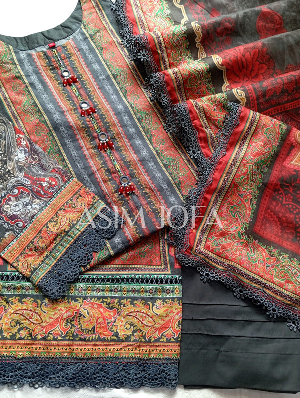 AsimJofa Summer prints- gray