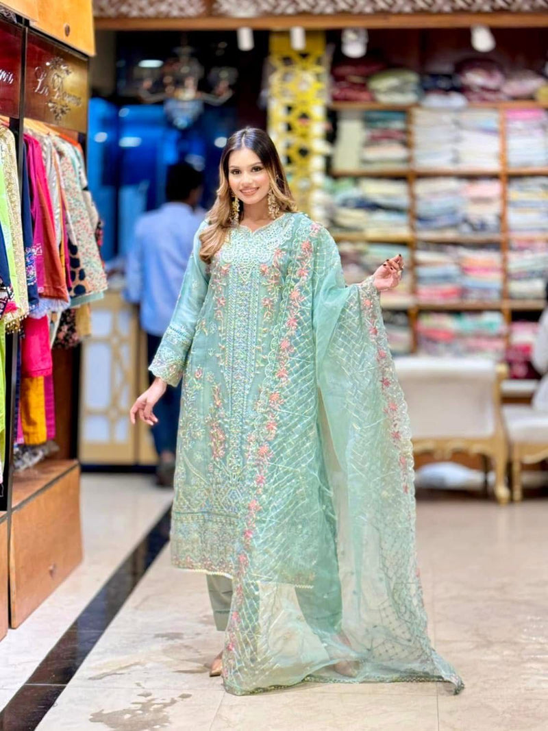 SB - Mahpara Organza Formal - green