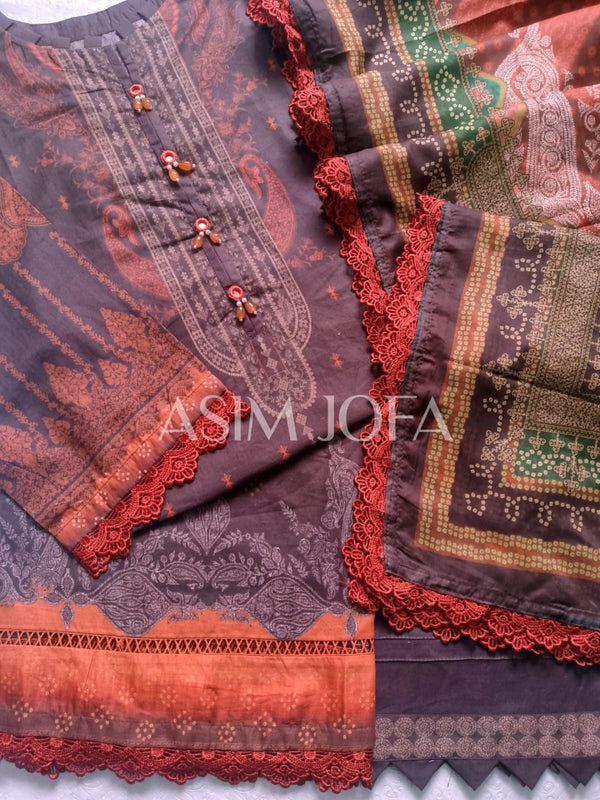 AsimJofa Summer prints- Brown
