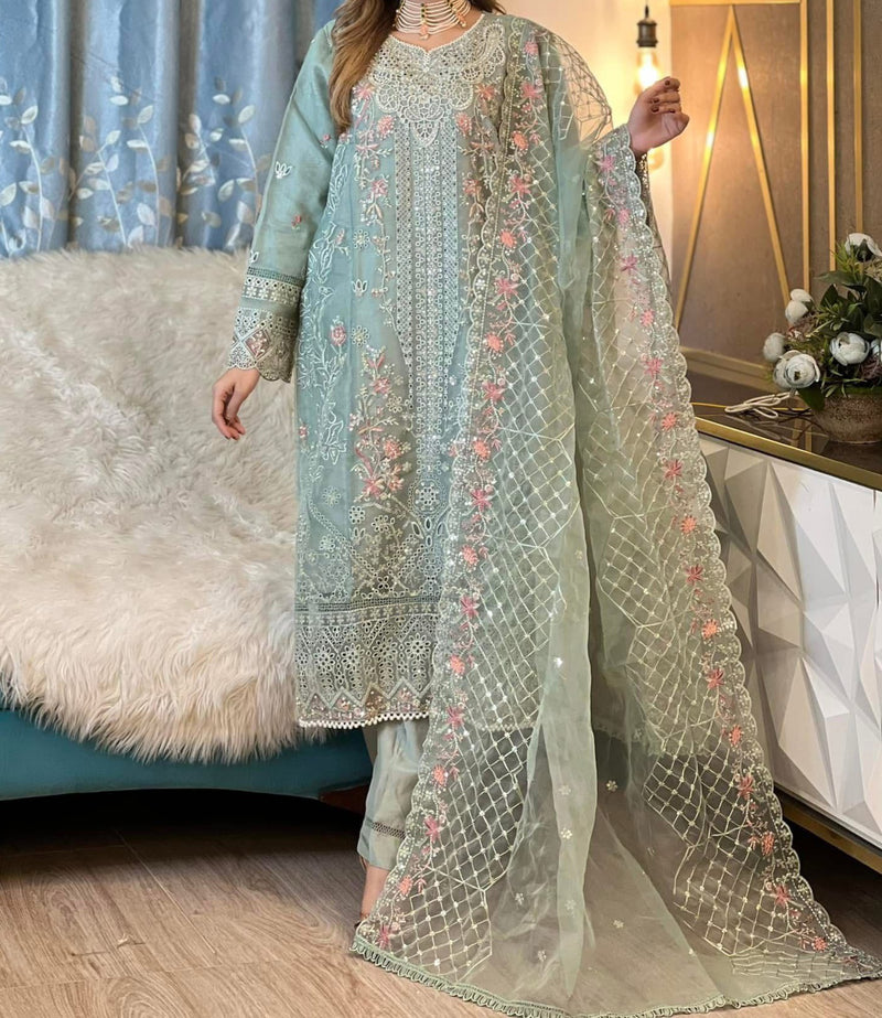 SB - Mahpara Organza Formal - green