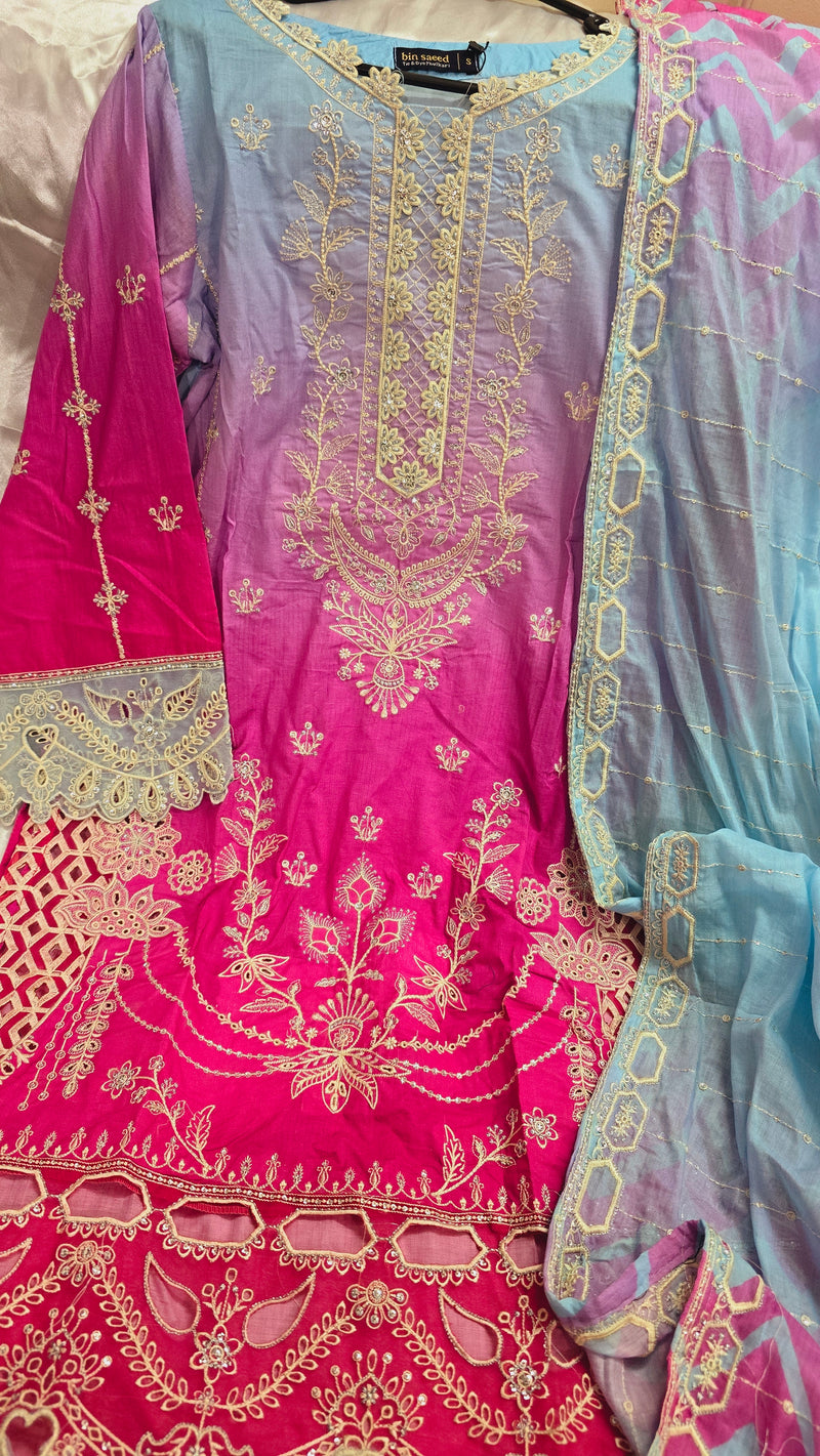 Tie dye summer 3 piece -  Fuschia