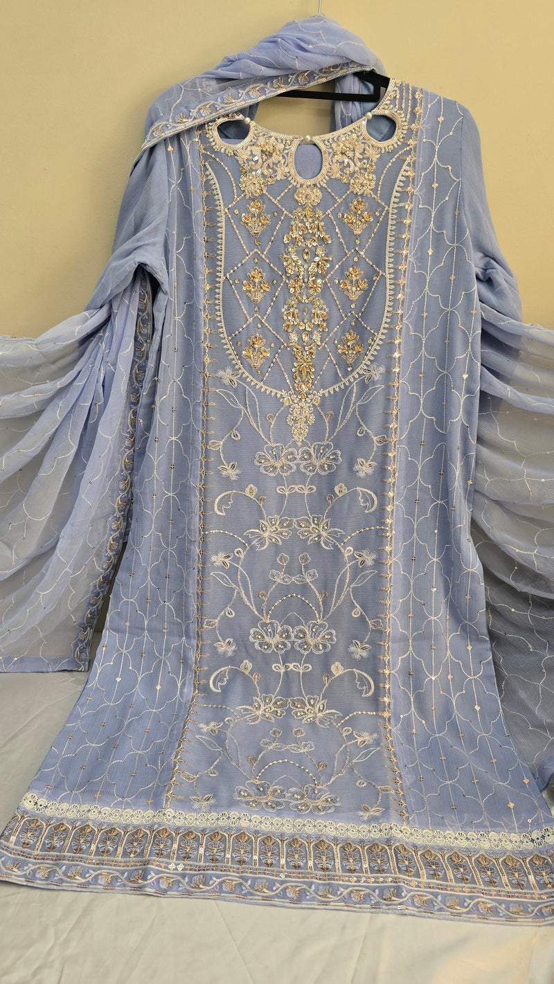 AN-Chiffon 3pc-Periwinkle