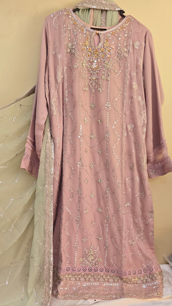 AN-Chiffon 3pc- mauve