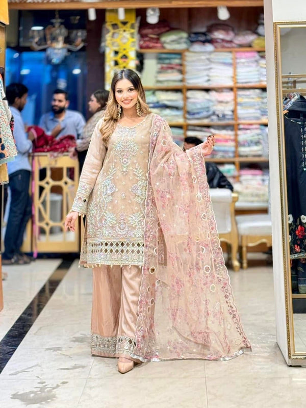 SB - Mahpara Organza Formal - beige