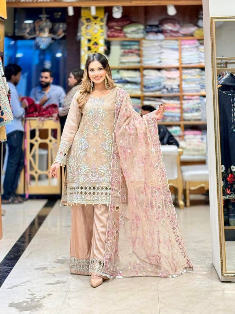 SB - Mahpara Organza Formal - beige